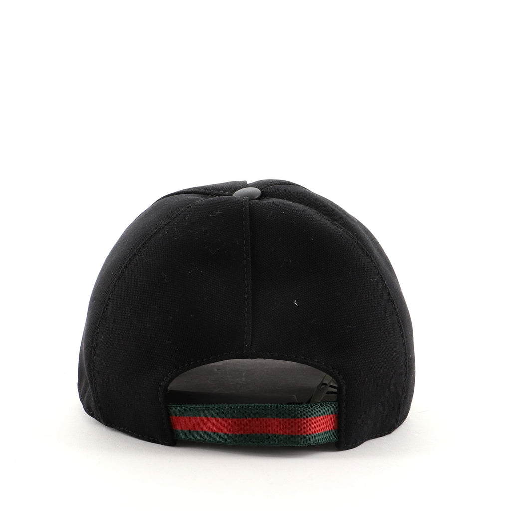 Interlocking GG Web Baseball Cap Canvas Medium