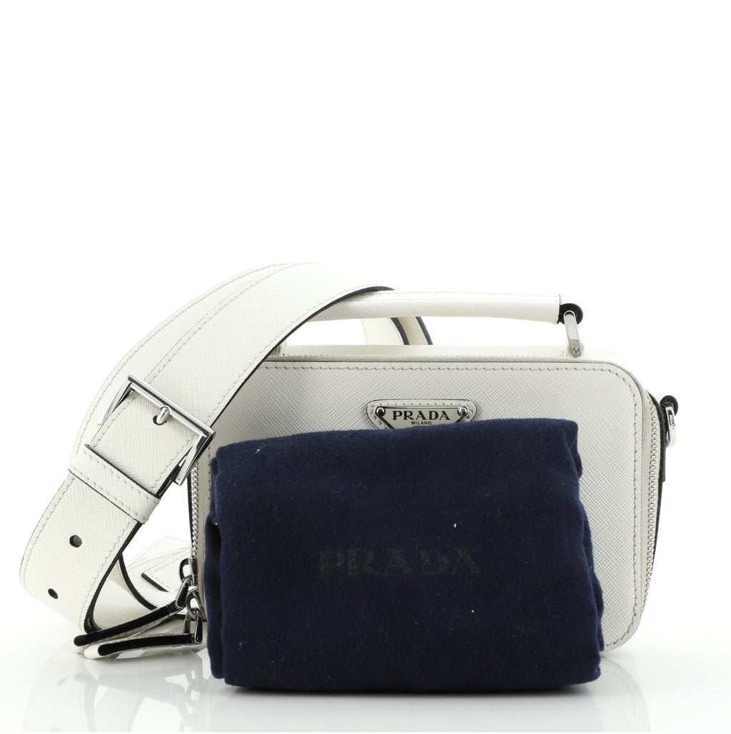 Brique Crossbody Bag Saffiano Leather Mini