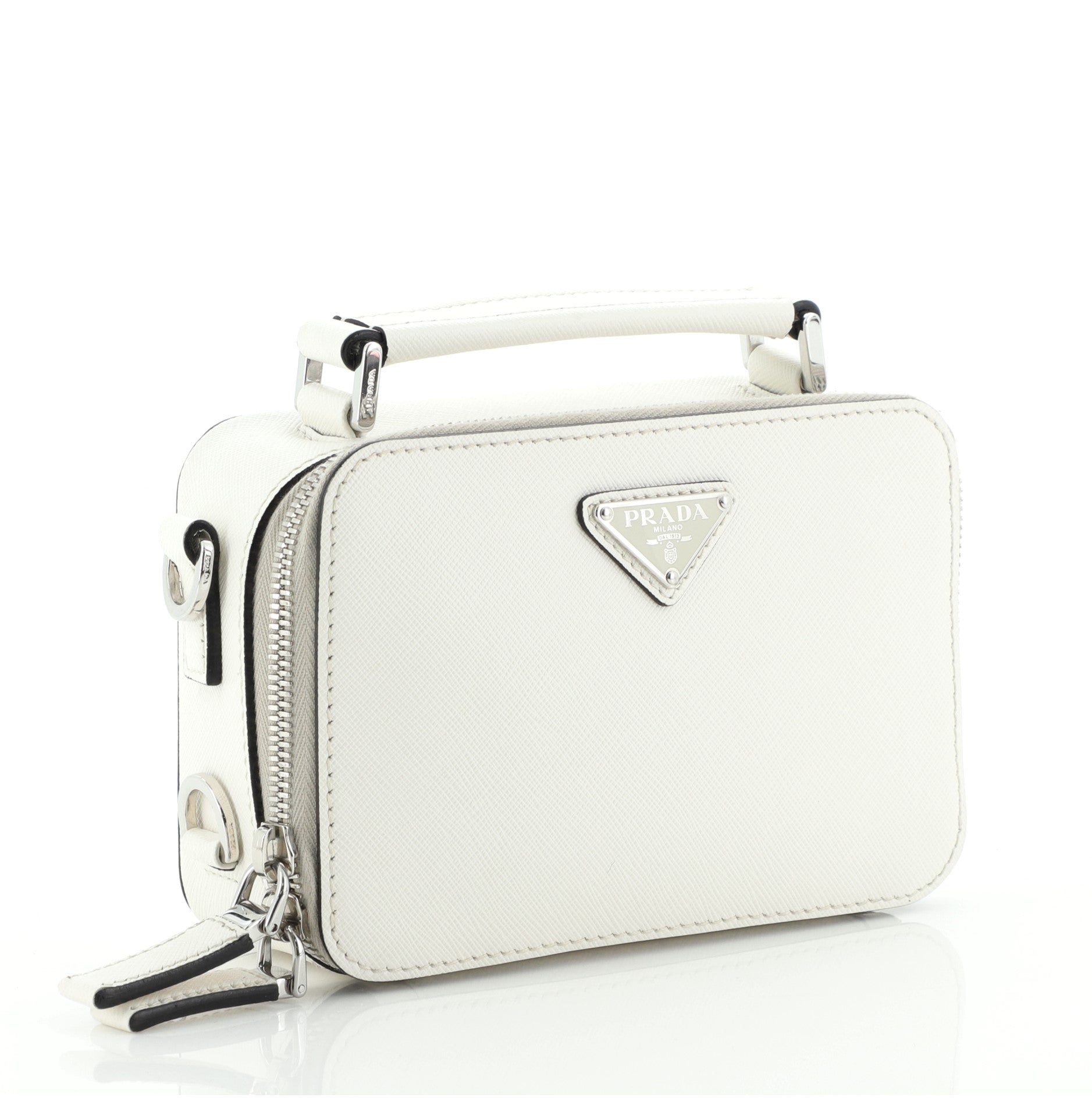 Brique Crossbody Bag Saffiano Leather Mini