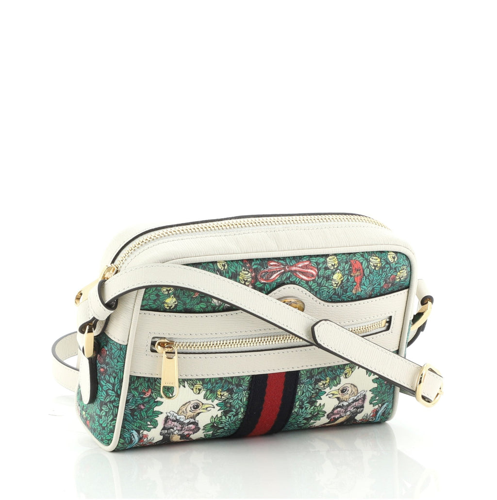 Ophidia Shoulder Bag Limited Edition Printed Coated Canvas Mini