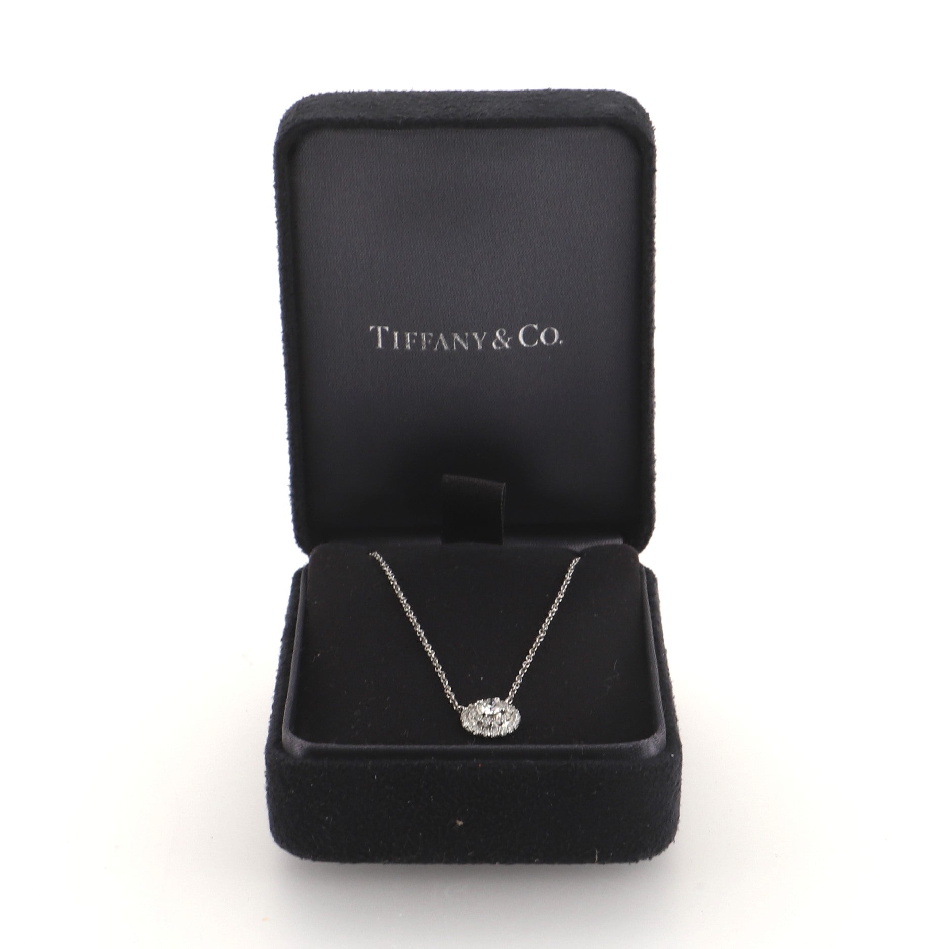 Soleste Pendant Necklace Platinum with Diamonds