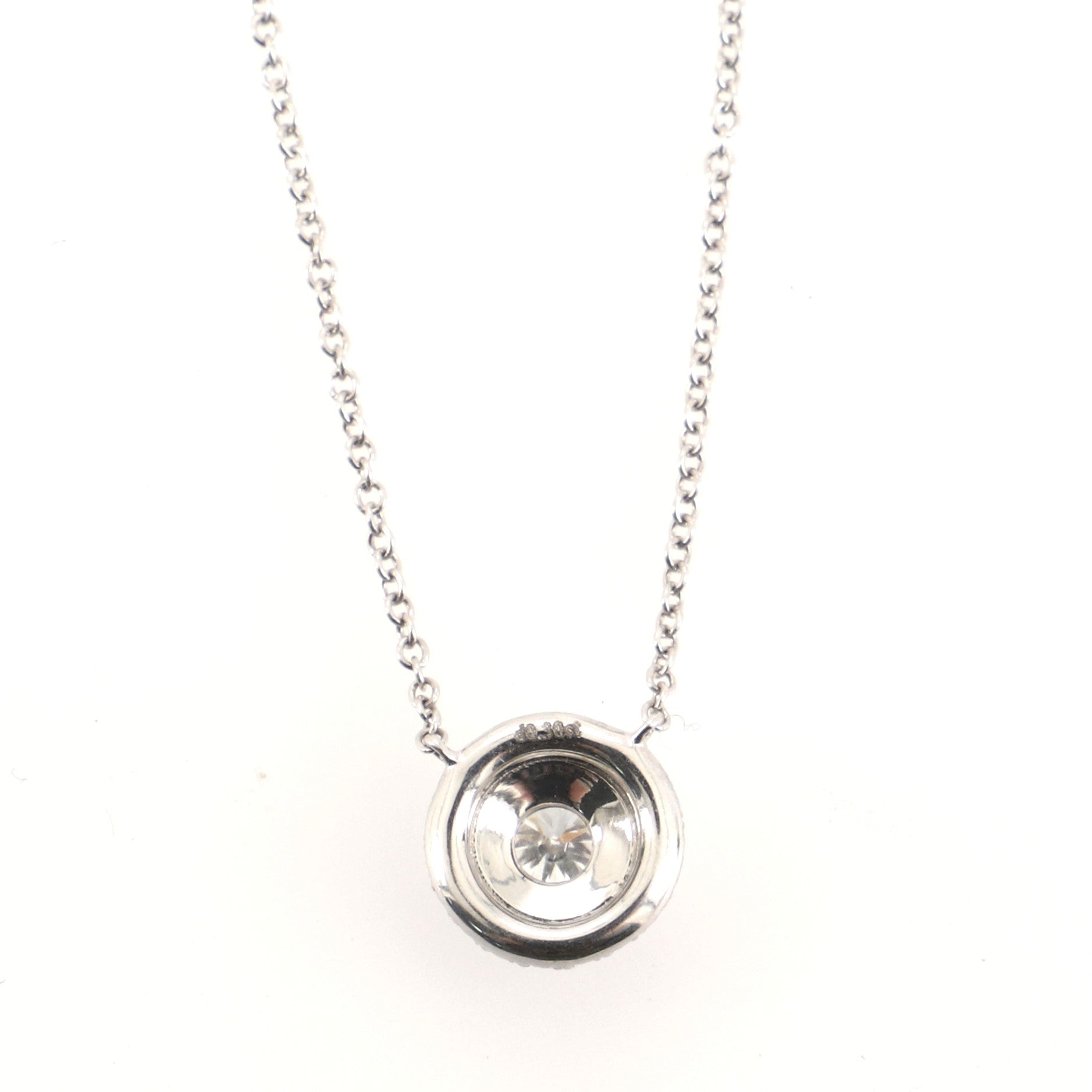 Soleste Pendant Necklace Platinum with Diamonds