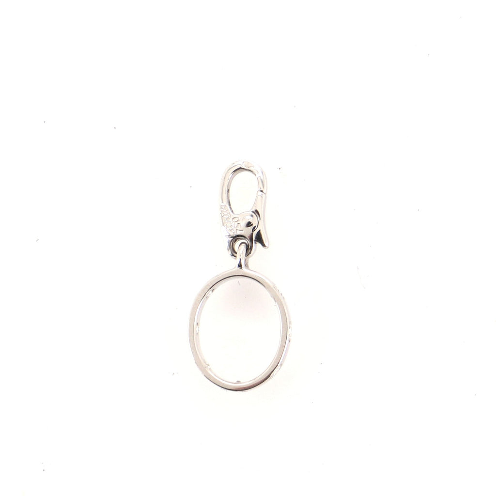 Love Charm Pendant Necklace 18K White Gold with Diamonds