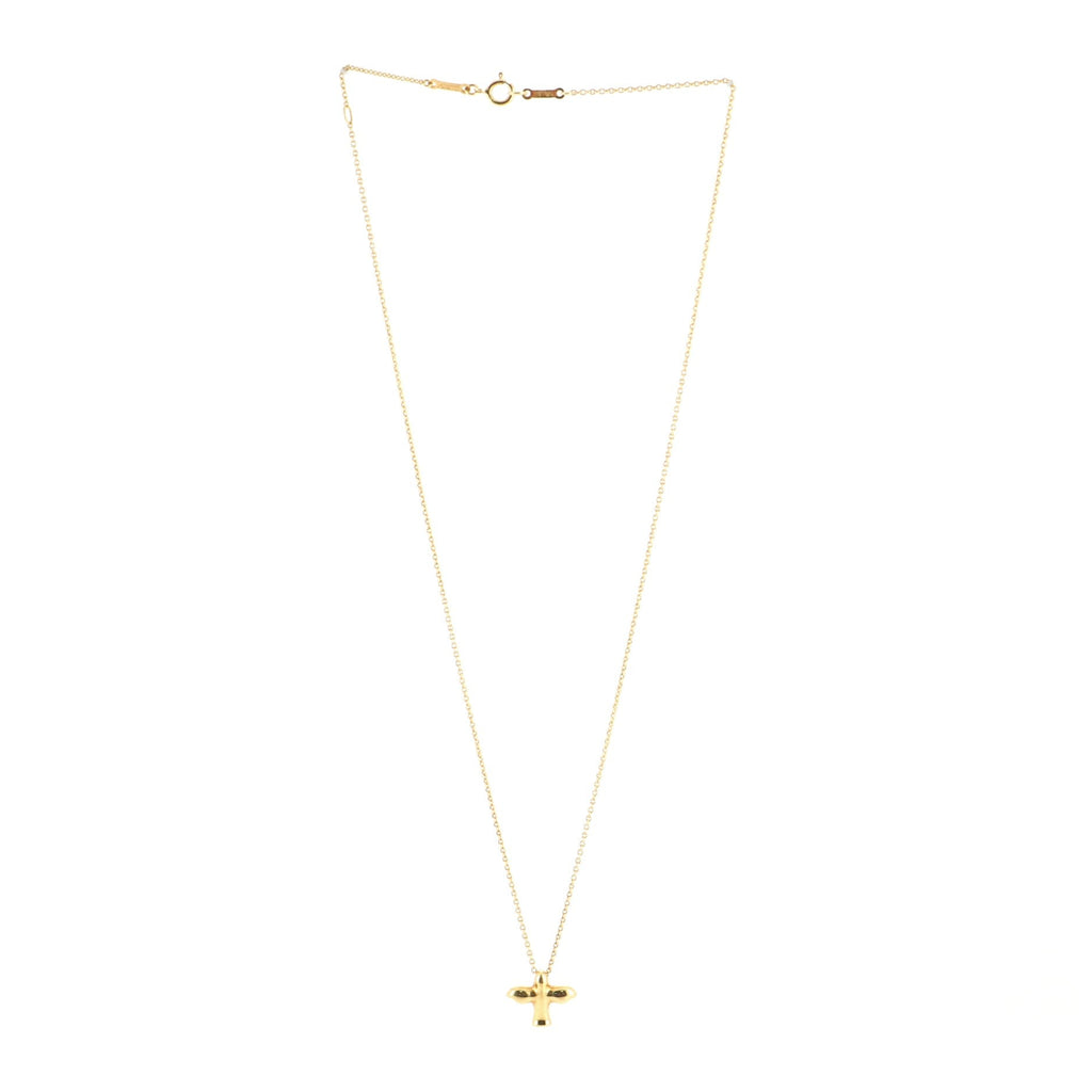 Elsa Peretti Dove Pendant Necklace 18K Yellow Gold