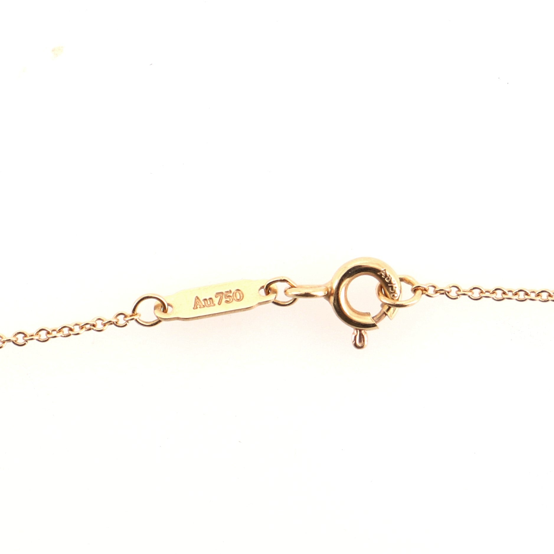 Tiffany & Love Ampersand Pendant Necklace 18K Rose Gold with Diamonds Medium