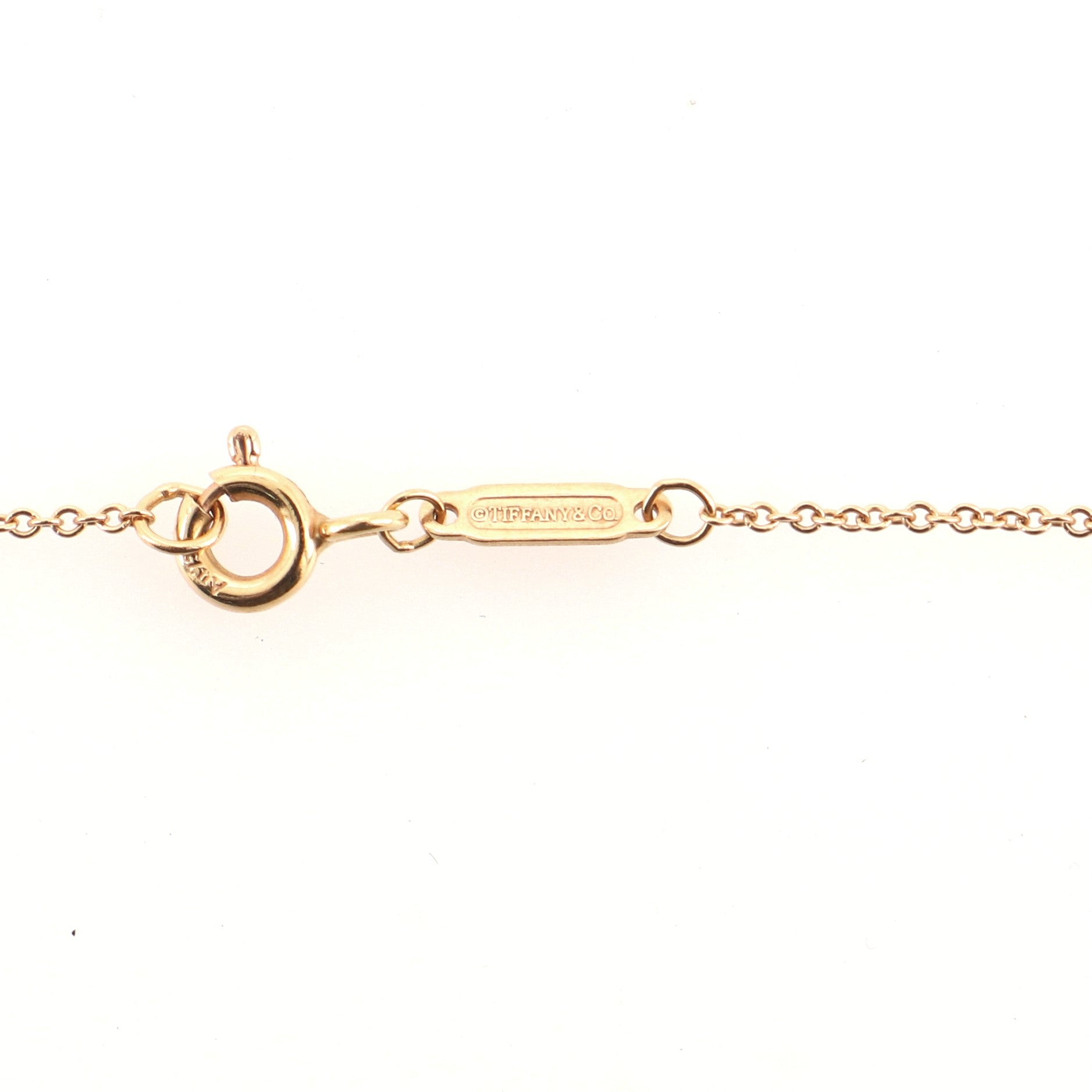 Tiffany & Love Ampersand Pendant Necklace 18K Rose Gold with Diamonds Medium
