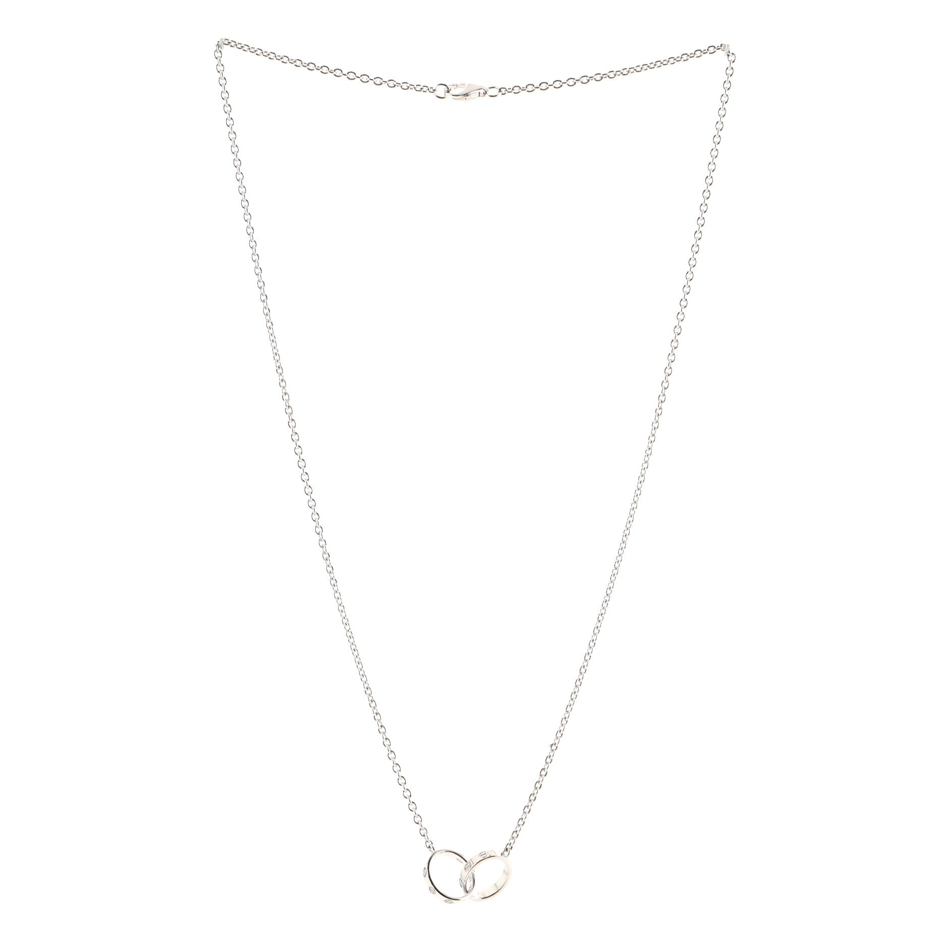 LOVE Pendant Necklace 18K White Gold