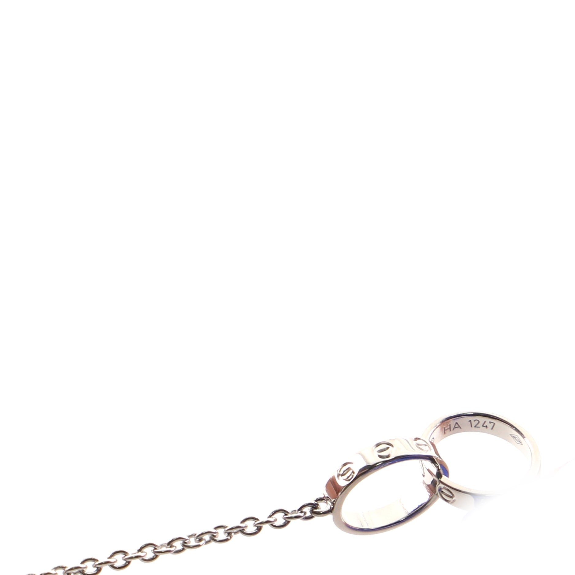 LOVE Pendant Necklace 18K White Gold