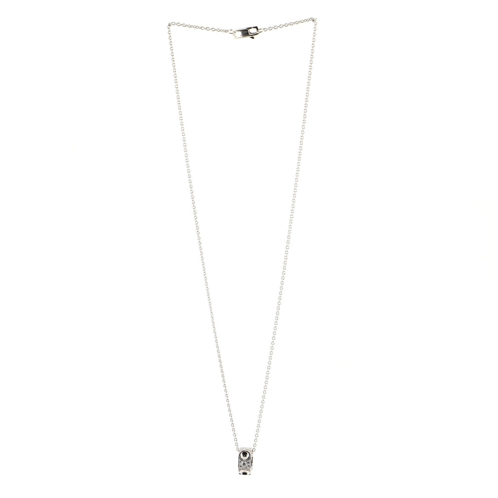 Empreinte Pendant Necklace 18K White Gold and Diamonds
