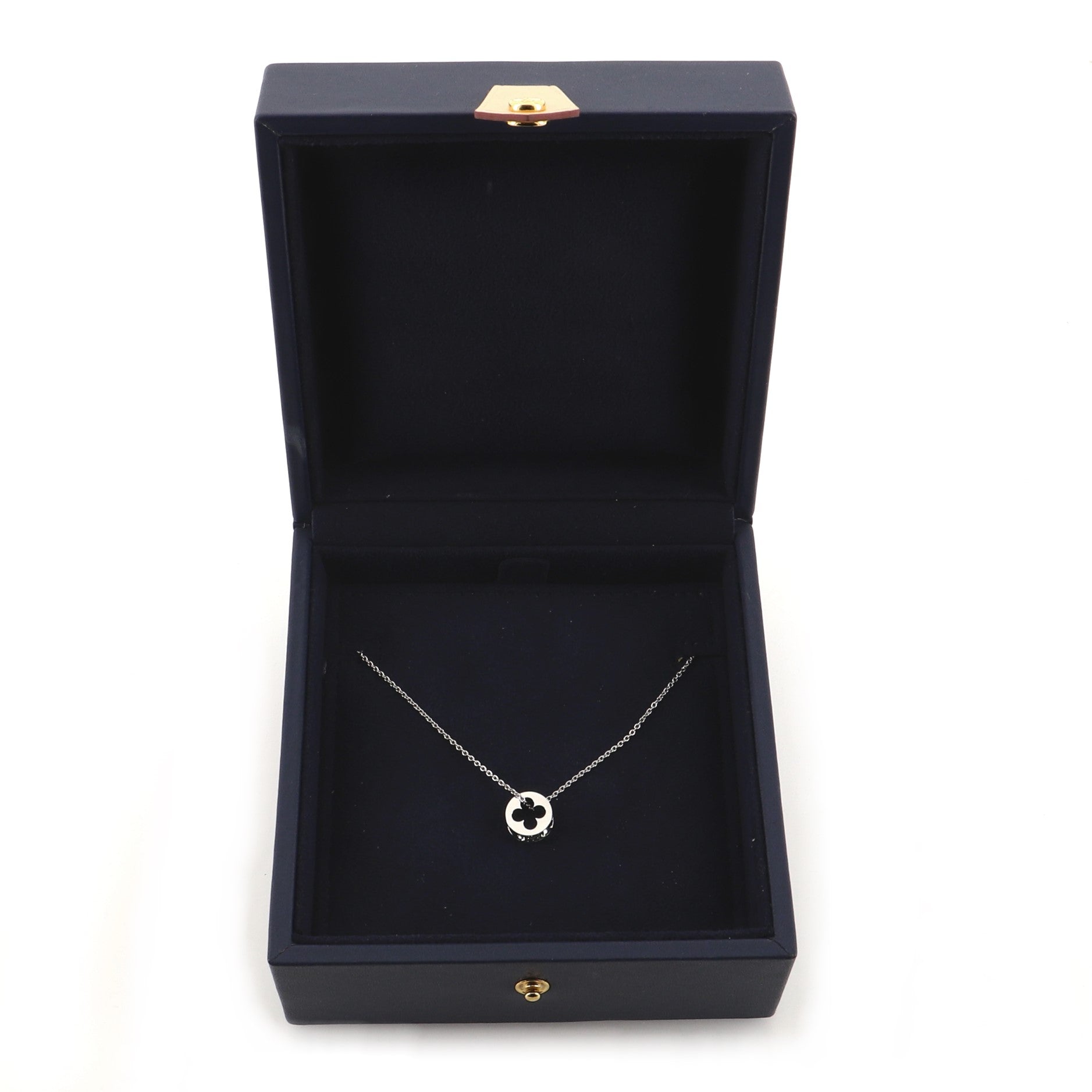 Empreinte Pendant Necklace 18K White Gold and Diamonds