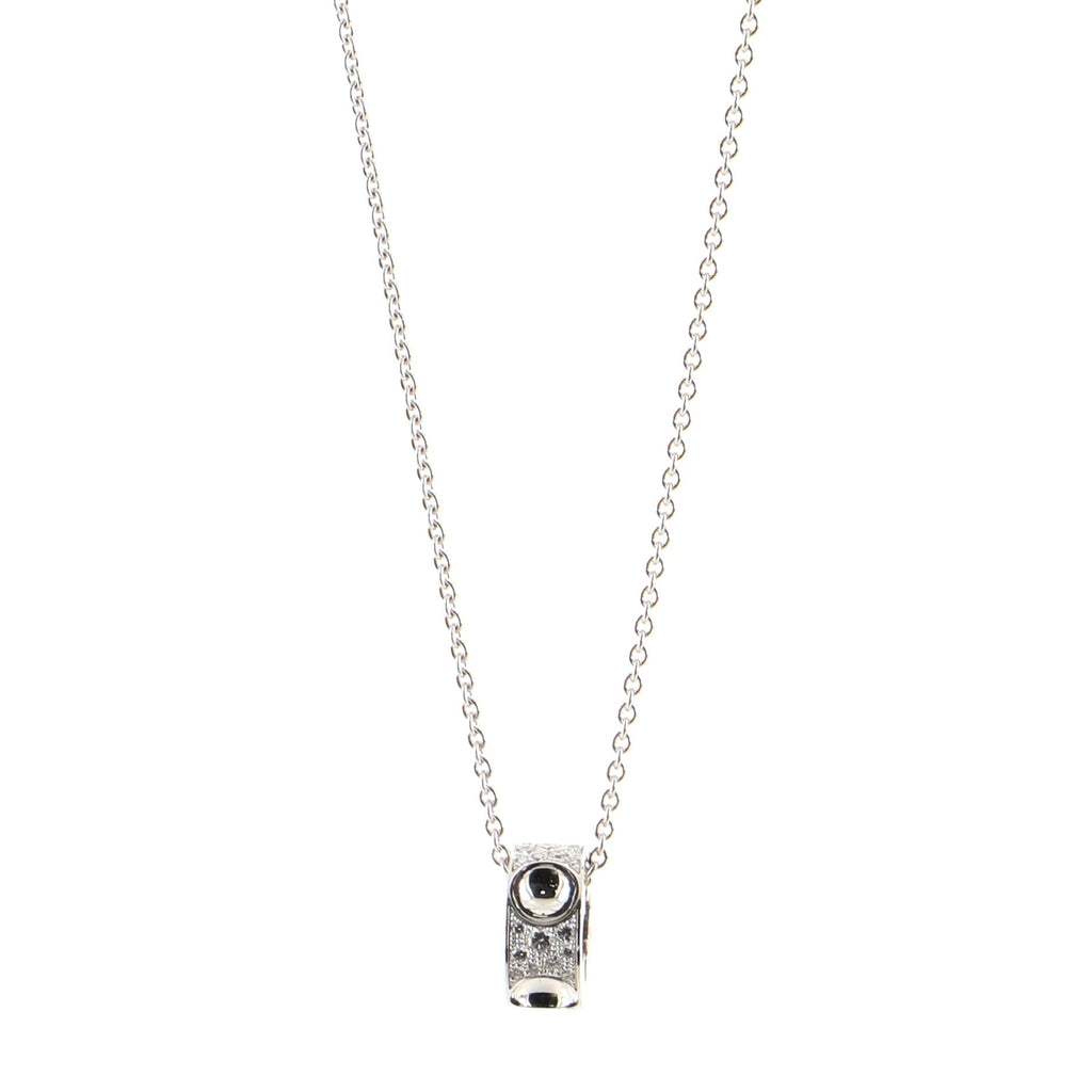 Empreinte Pendant Necklace 18K White Gold and Diamonds