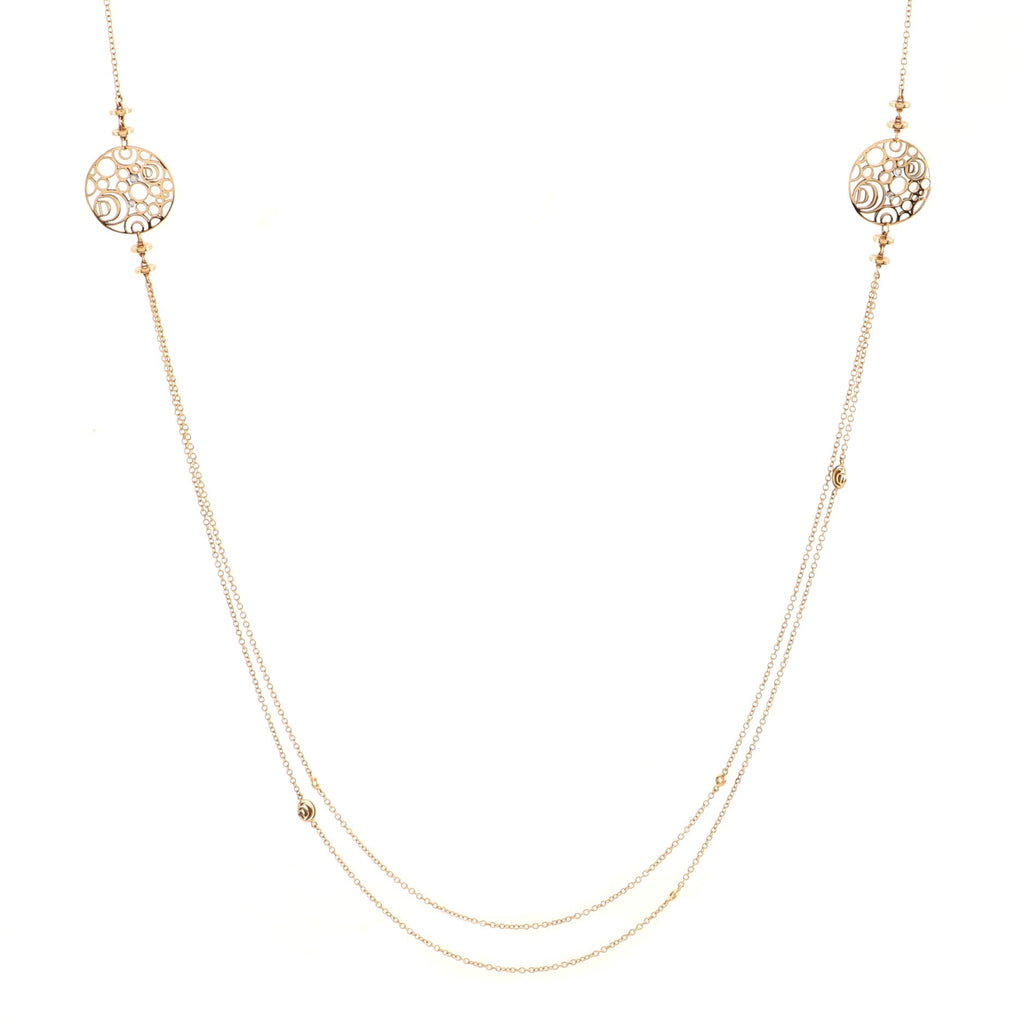 Diamantissima Long Necklace 18K Rose Gold and Diamonds