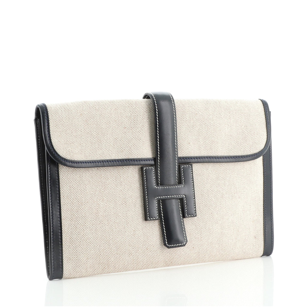 Jige Clutch Toile and Leather 29