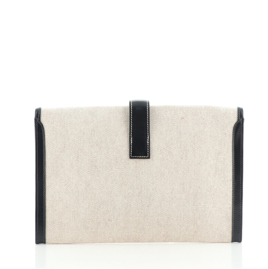 Jige Clutch Toile and Leather 29