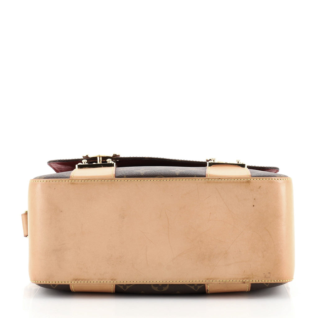 Double Buckle Messenger Monogarm Canvas
