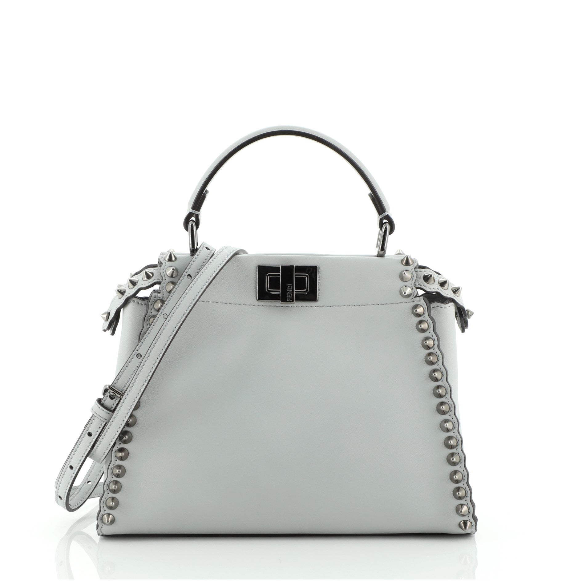 Peekaboo Bag Leather with Studded Detail Mini