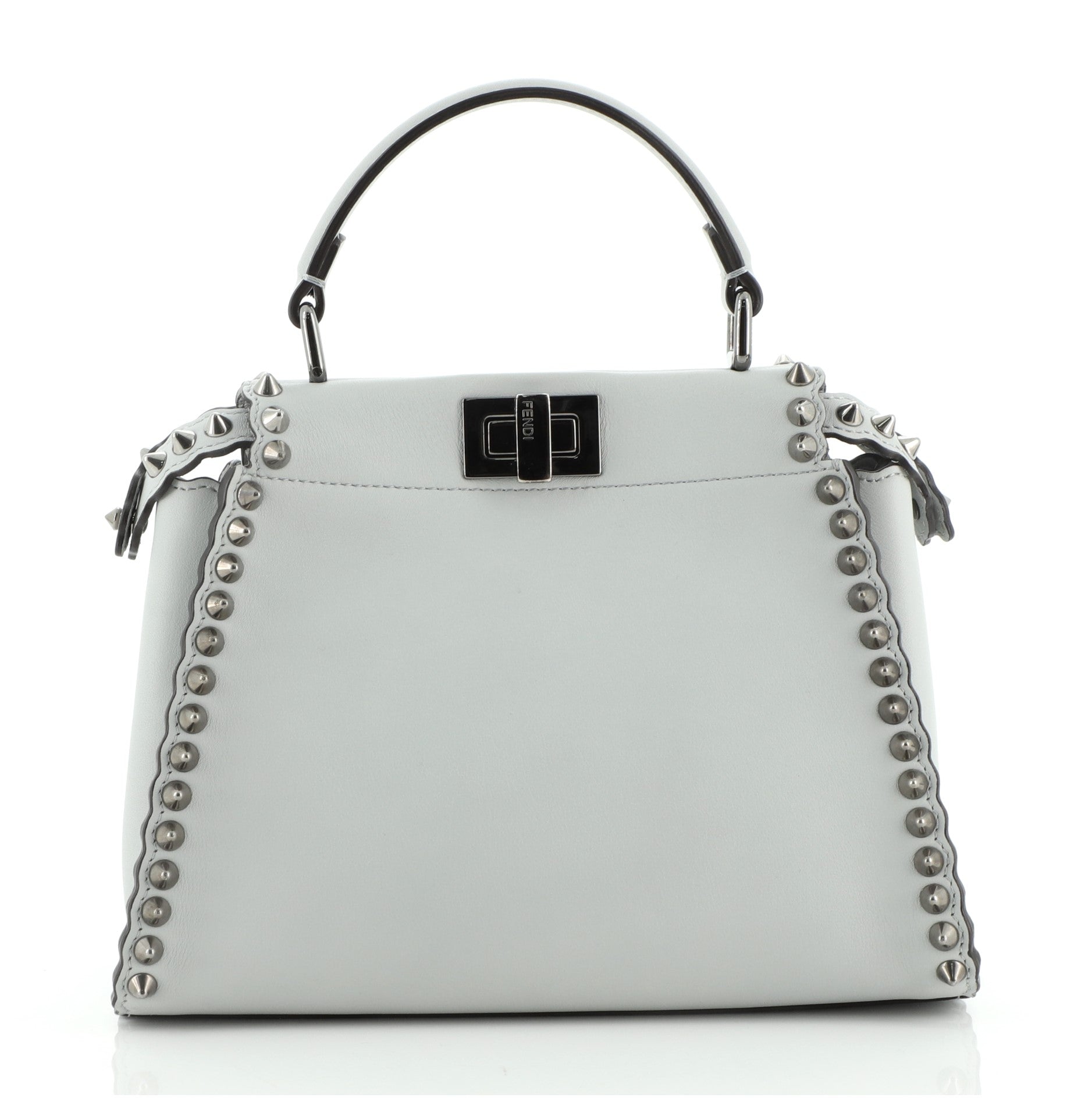 Peekaboo Bag Leather with Studded Detail Mini