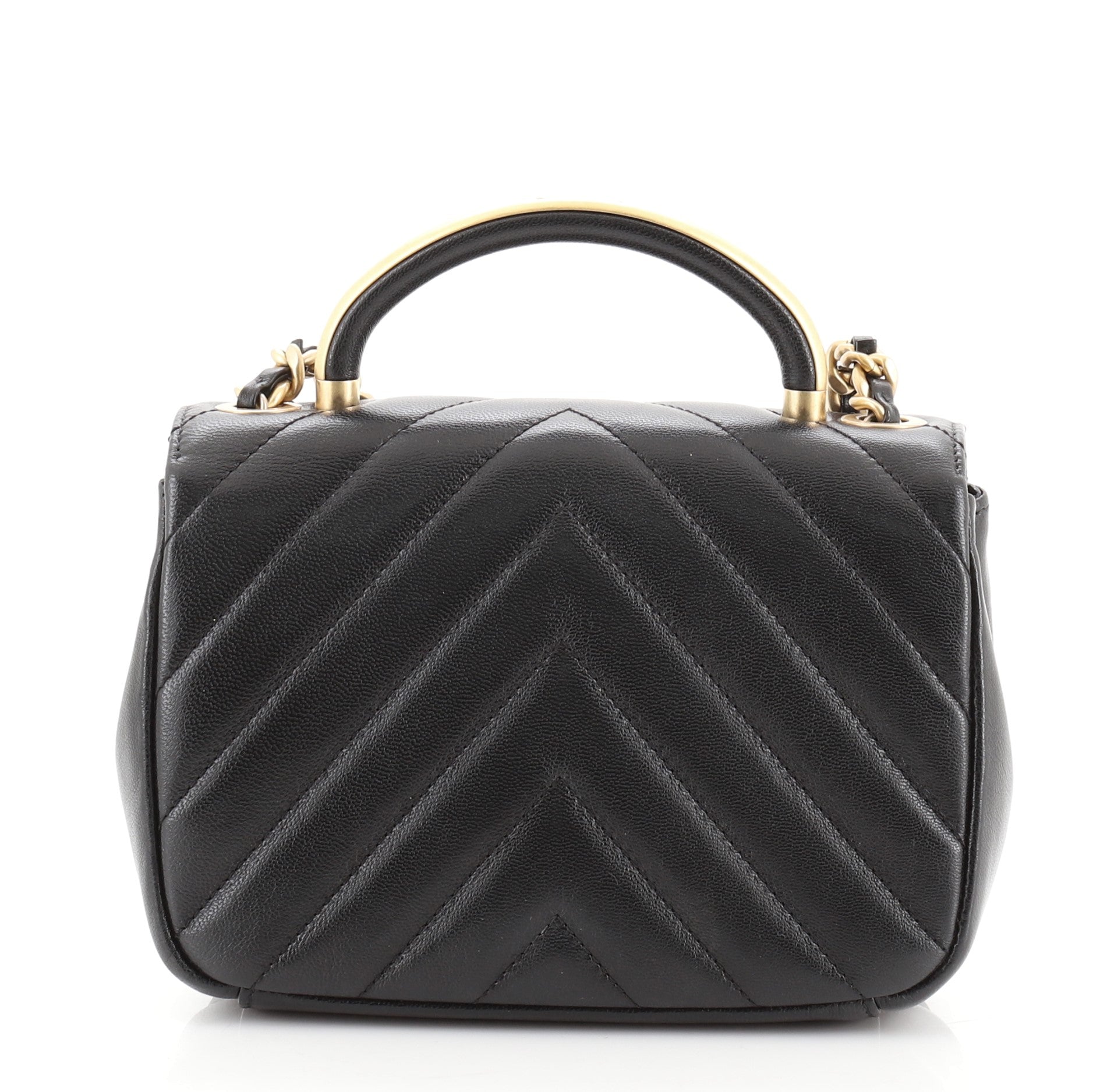 Carry Around Flap Bag Chevron Caviar Mini