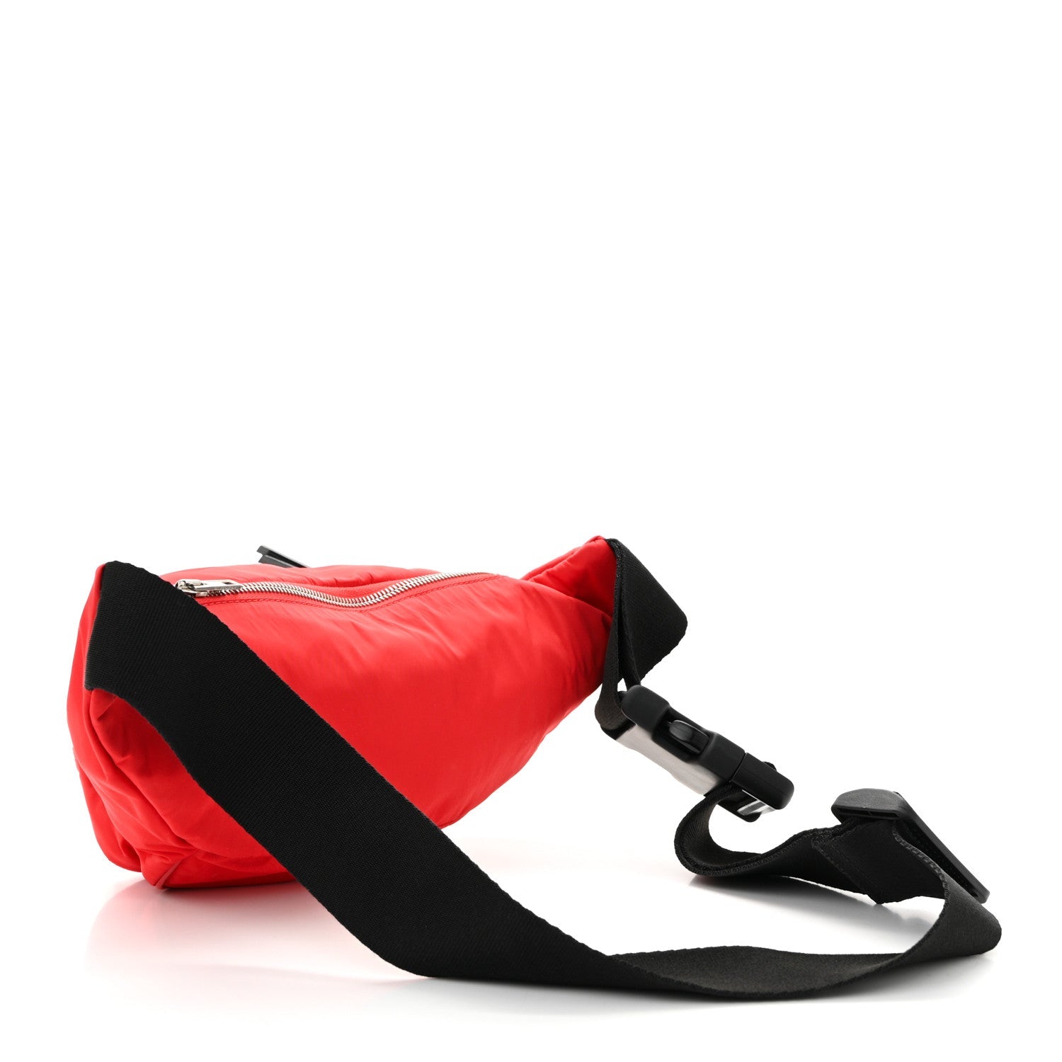 Nylon Logo Bum Bag Red