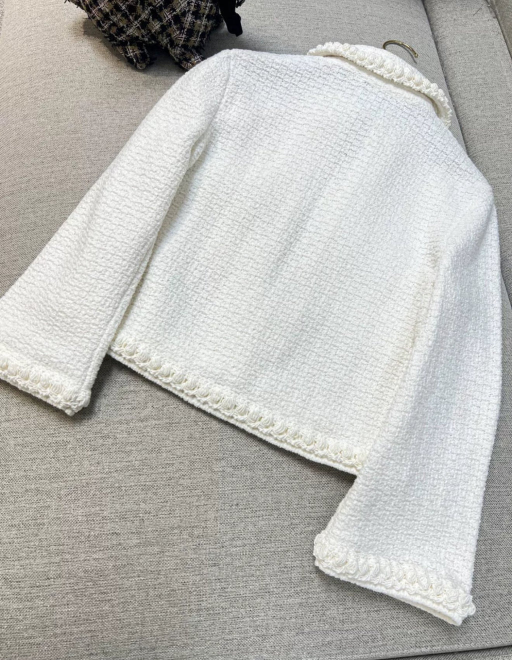 Chanel 25P white tweed Jacket