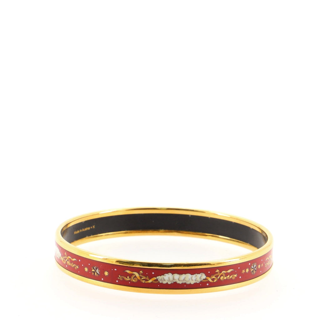 Bangle Bracelet Printed Enamel Narrow