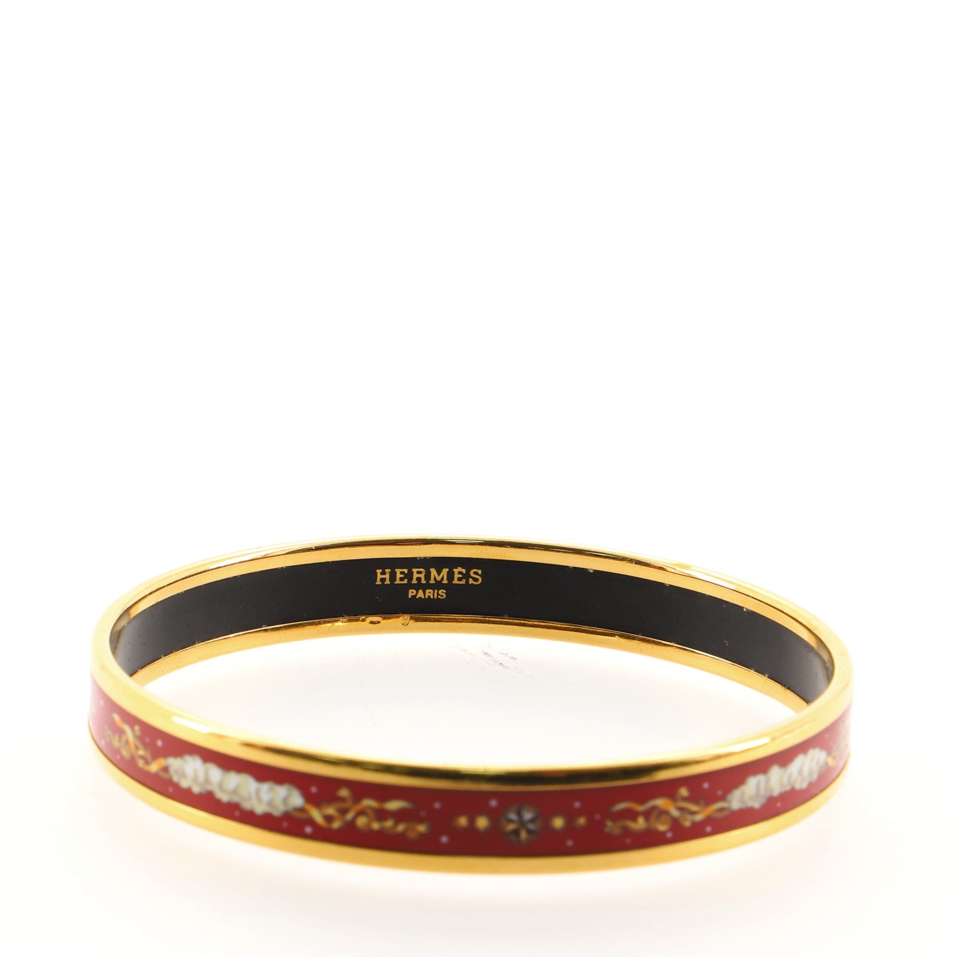 Bangle Bracelet Printed Enamel Narrow