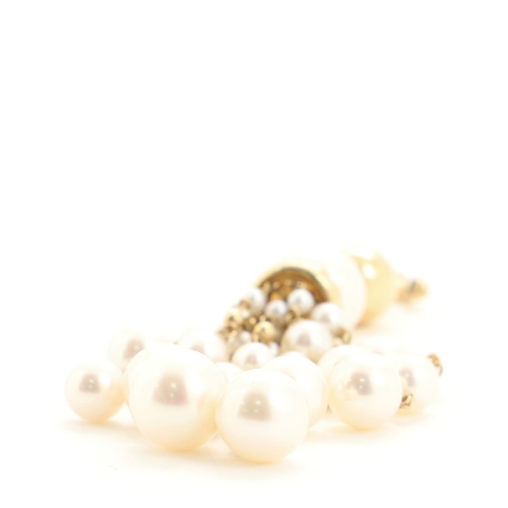 Oceanica Tassel Pendant Necklace 18K Yellow Gold and Pearls