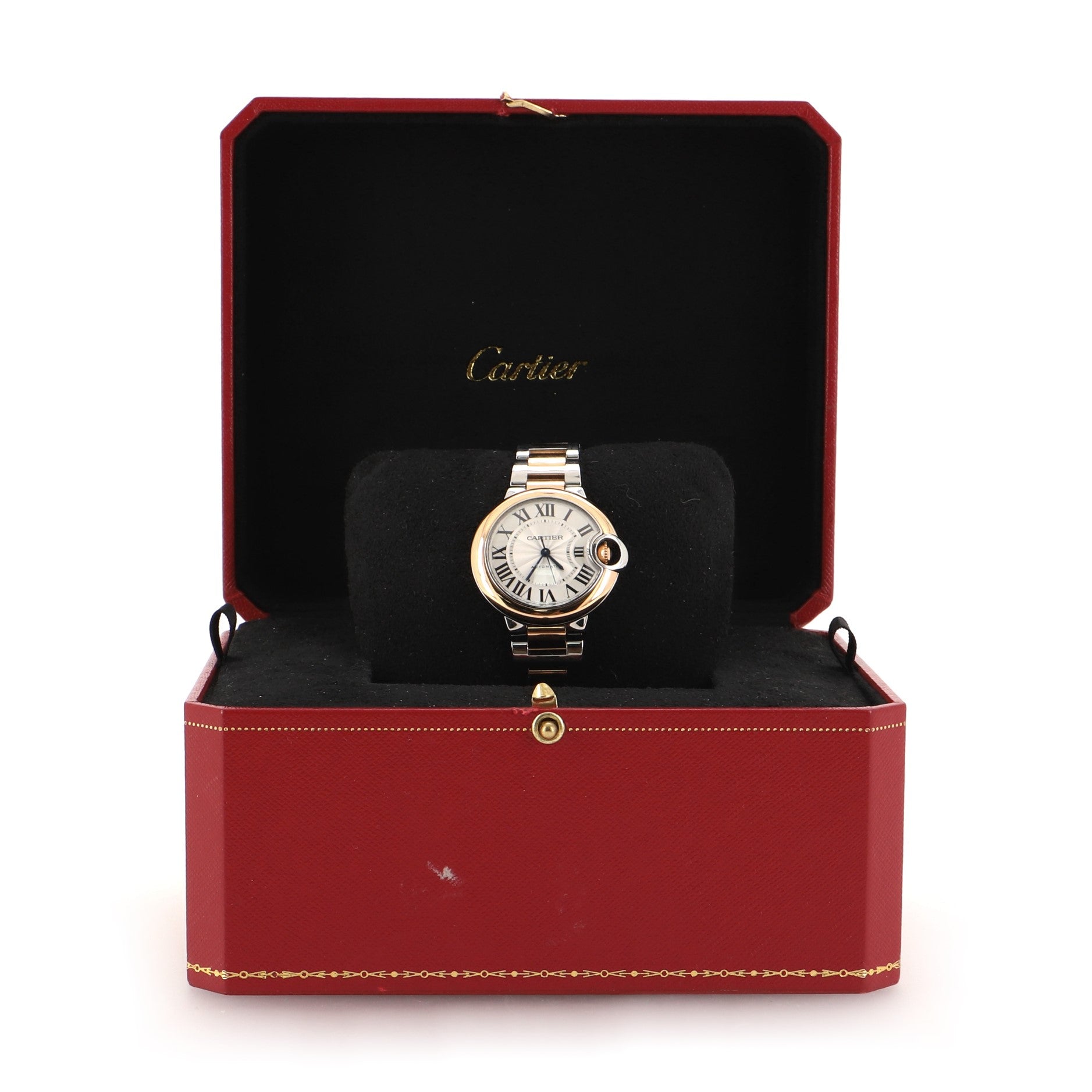 Ballon Bleu de Cartier Automatic Watch Stainless Steel and Rose Gold 33