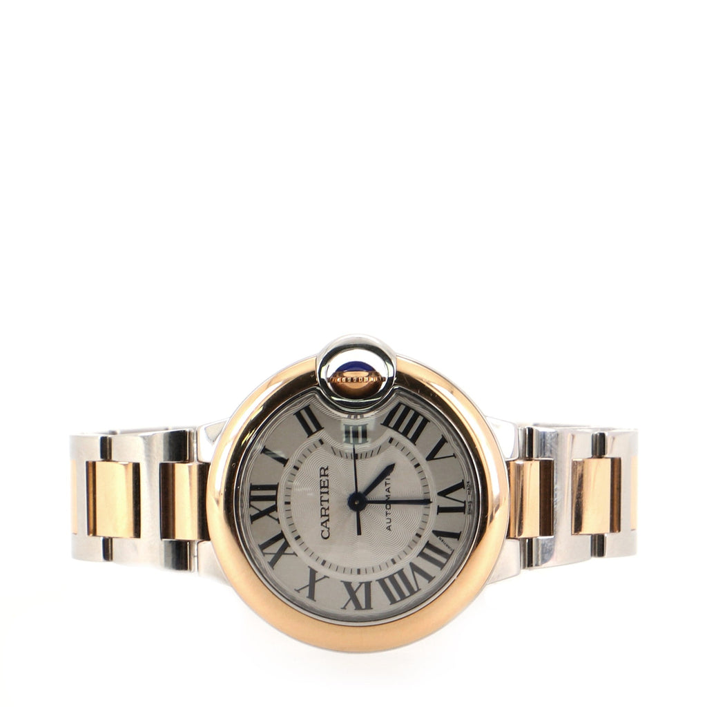 Ballon Bleu de Cartier Automatic Watch Stainless Steel and Rose Gold 33