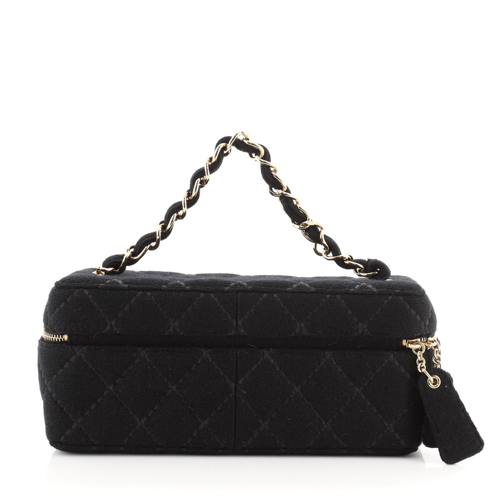 VIntage Chain Handle Vanity Bag Quilted Jersey