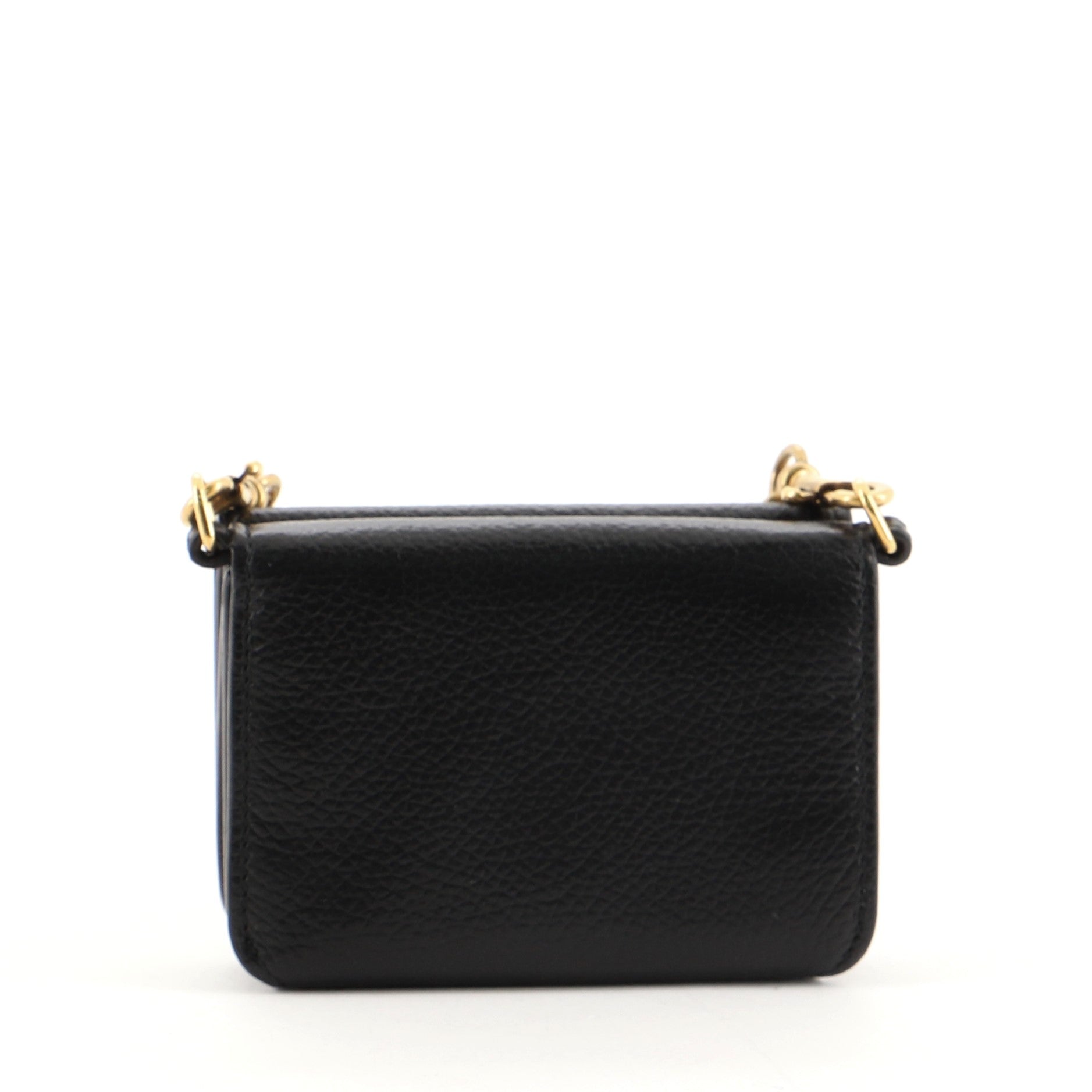 Everyday Wallet with Chain Leather Mini