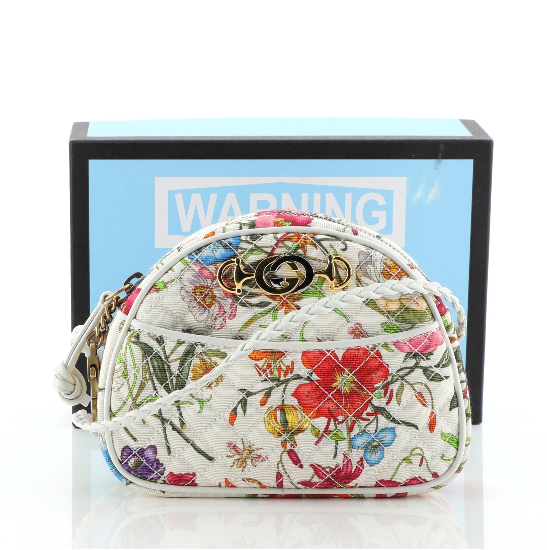 Trapuntata Camera Shoulder Bag Quilted Flora Canvas	 Mini