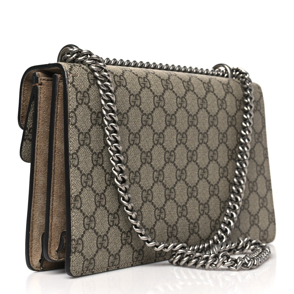GG Supreme Monogram Small Dionysus Shoulder Bag Taupe