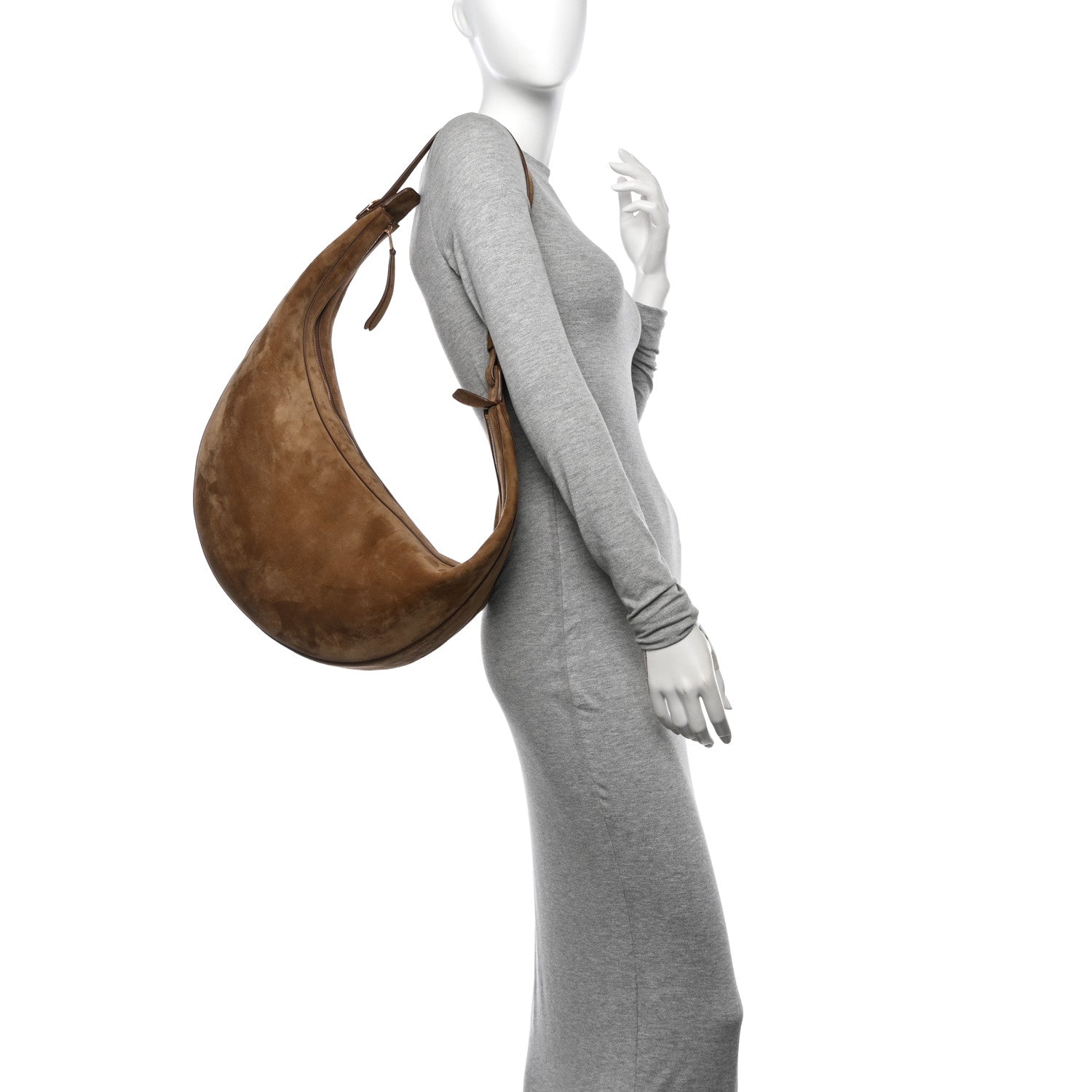 Suede Augustina Hobo Toffee