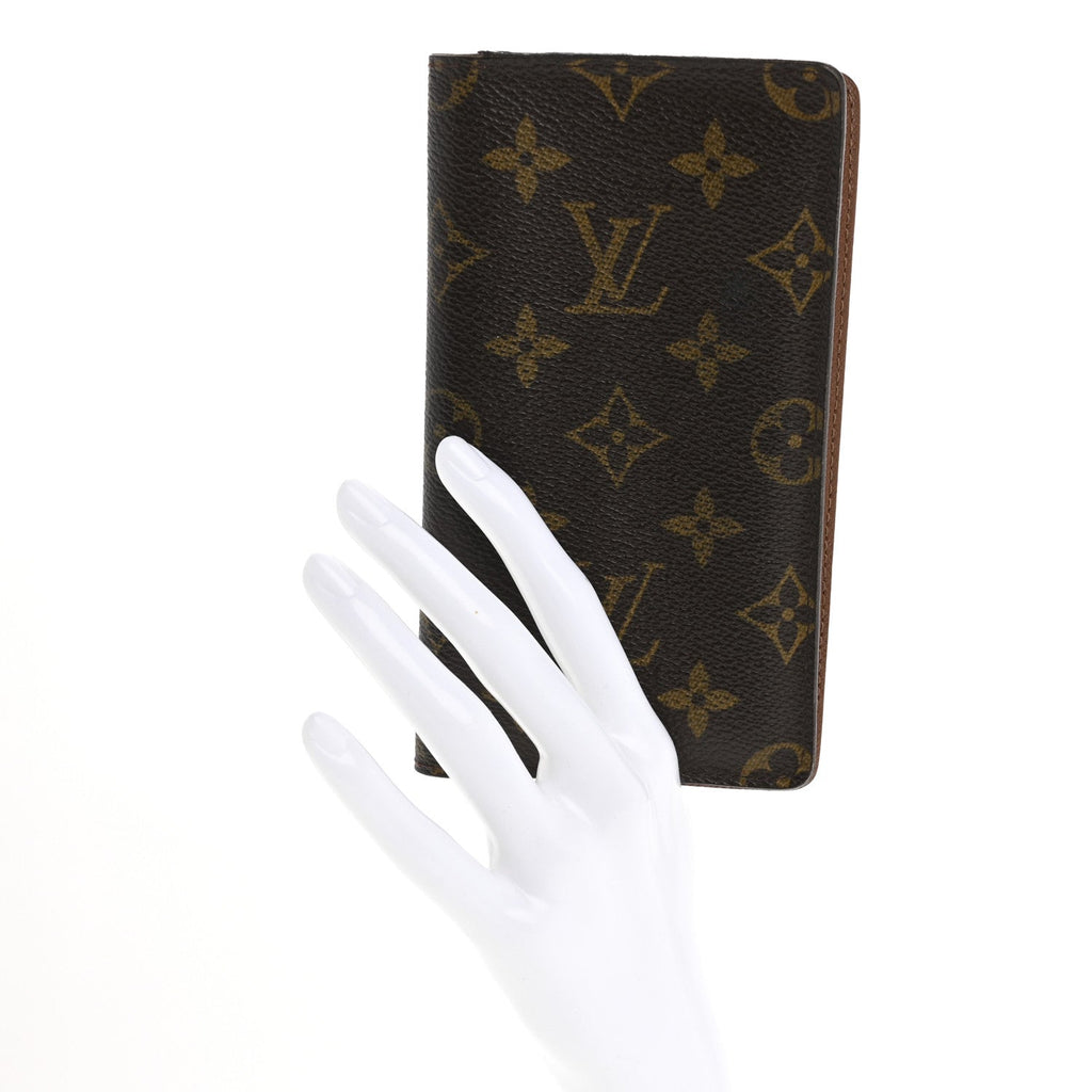 Monogram Checkbook Holder Case Wallet