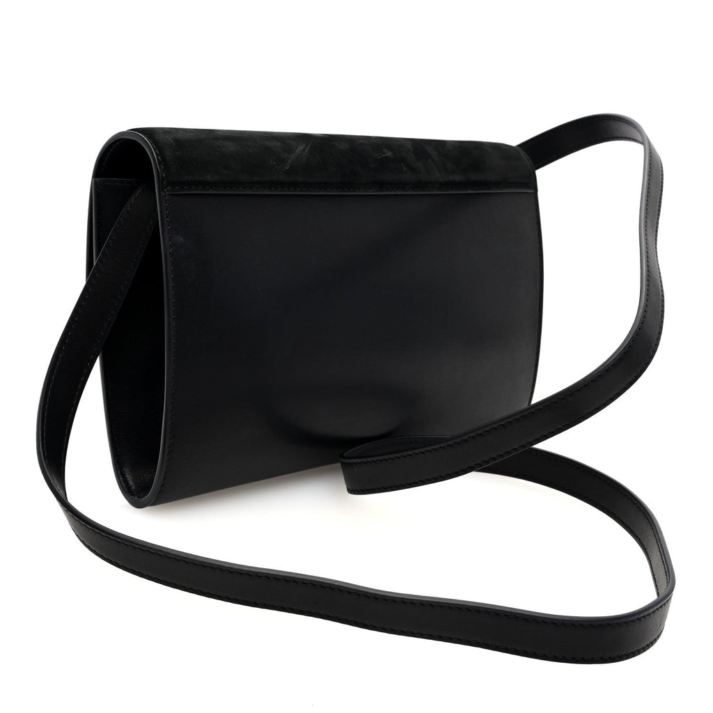 Calfskin Suede Laurie Crossbody Black