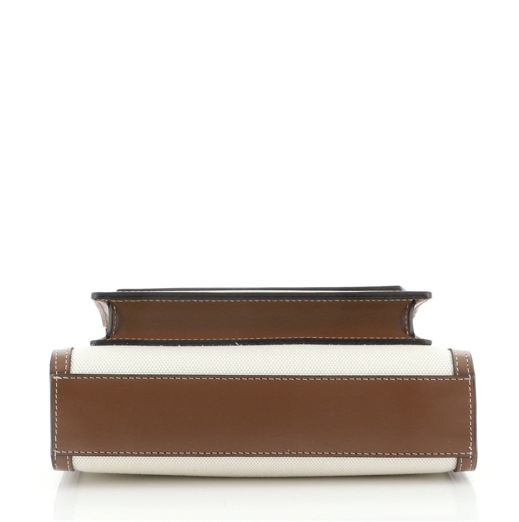 Logo Pocket Tote Canvas with Leather Mini