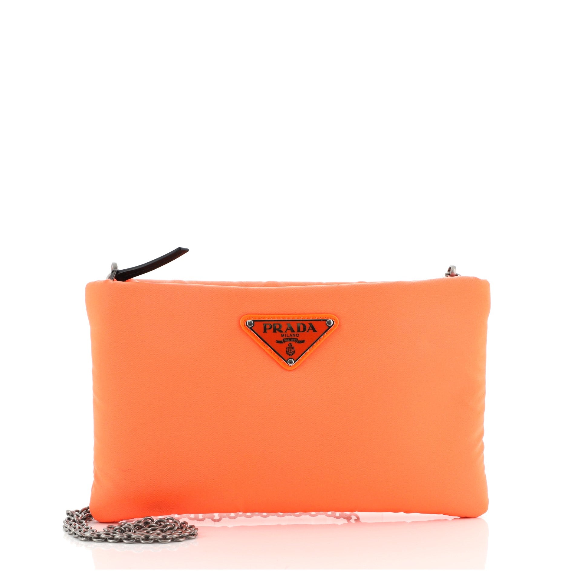 Fluo Chain Clutch Tessuto Small