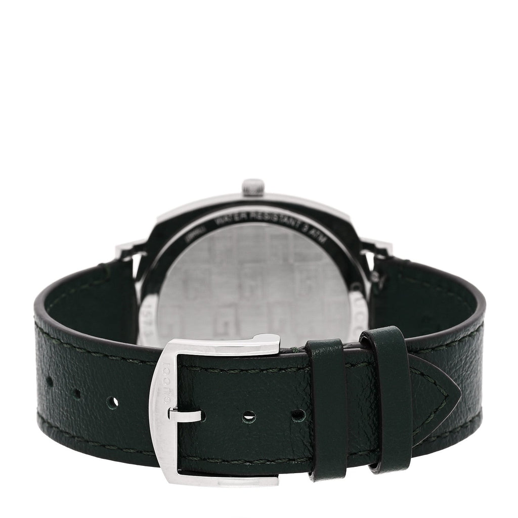 Stainless Steel Calfskin 38mm Grip Quartz Watch Green