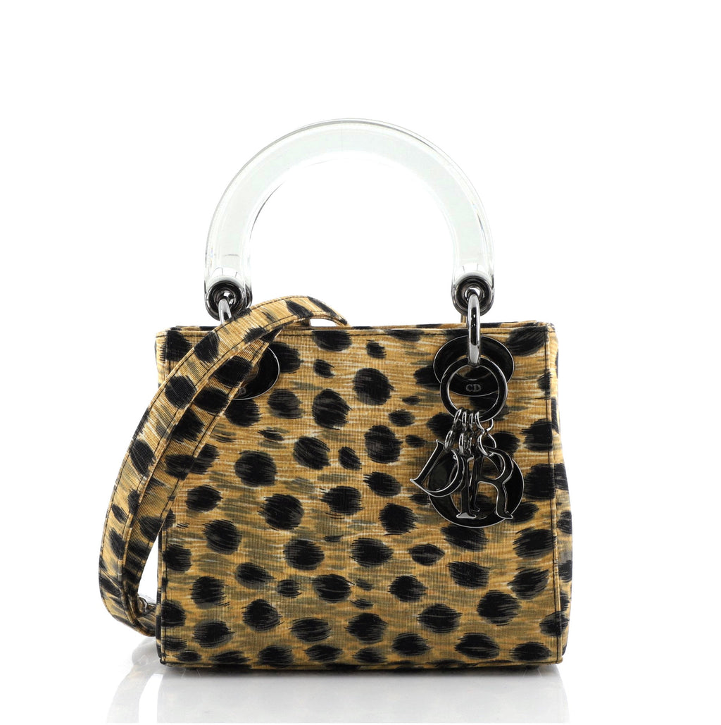 Vintage Lady Dior Bag Printed Canvas Mini