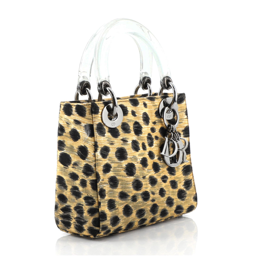 Vintage Lady Dior Bag Printed Canvas Mini