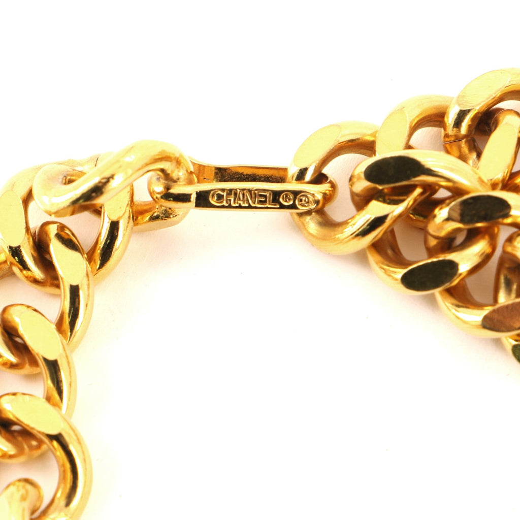 Vintage Medallion Chain Belt Metal 80