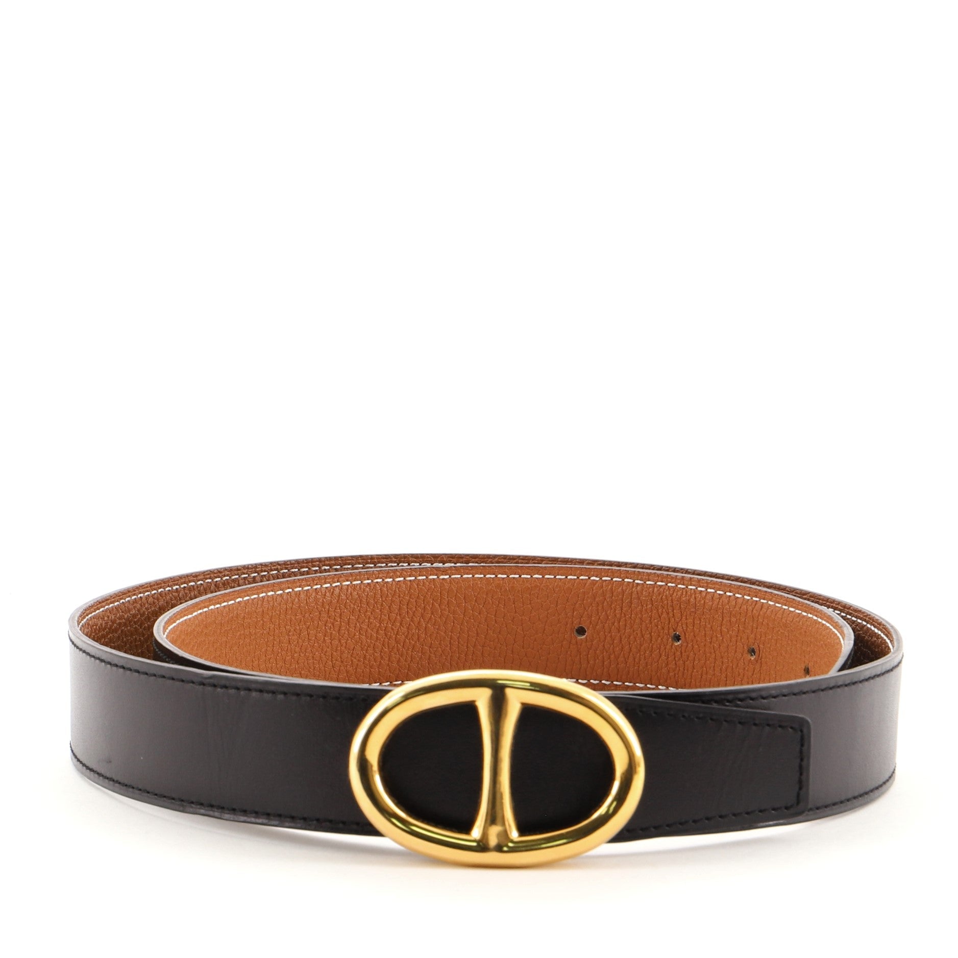 Chaine D'Ancre Reversible Belt Leather Medium 90