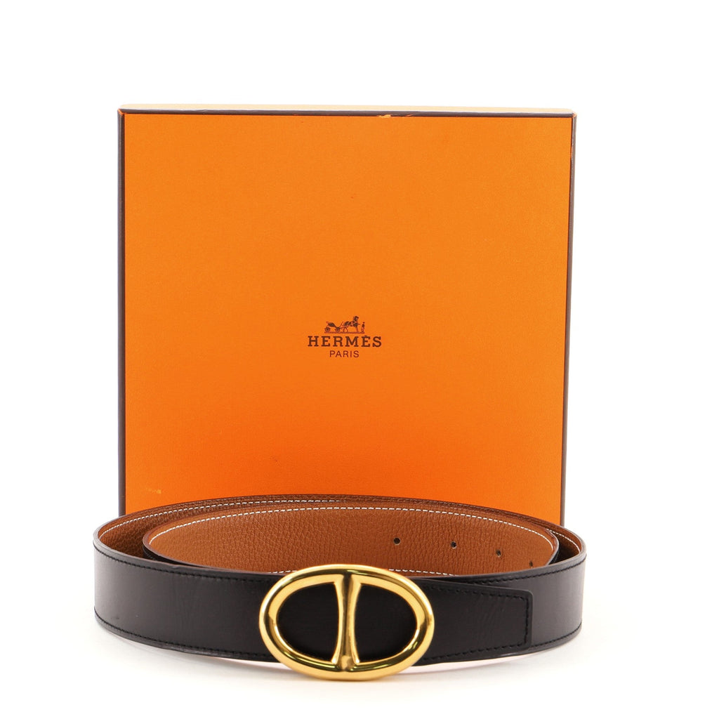Chaine D'Ancre Reversible Belt Leather Medium 90