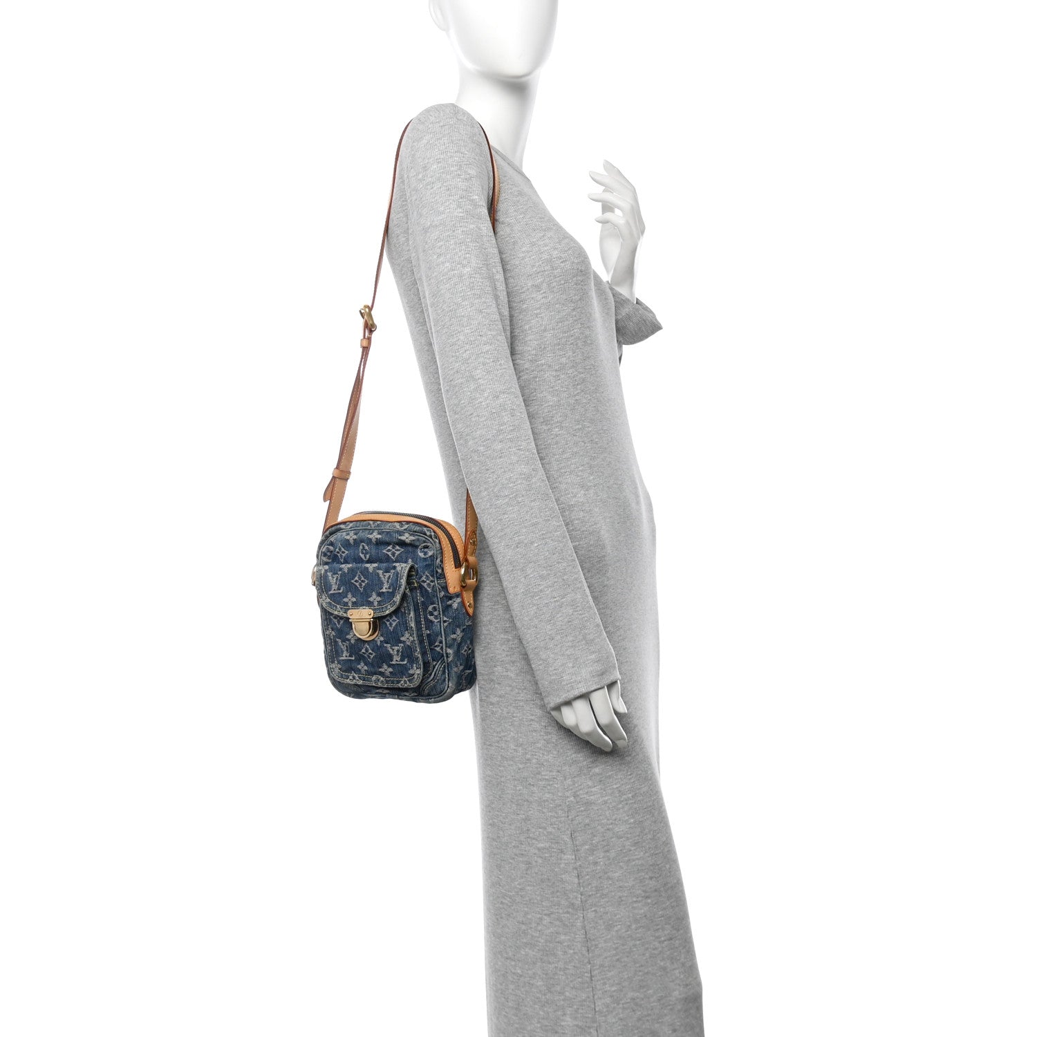 Denim Camera Bag Blue