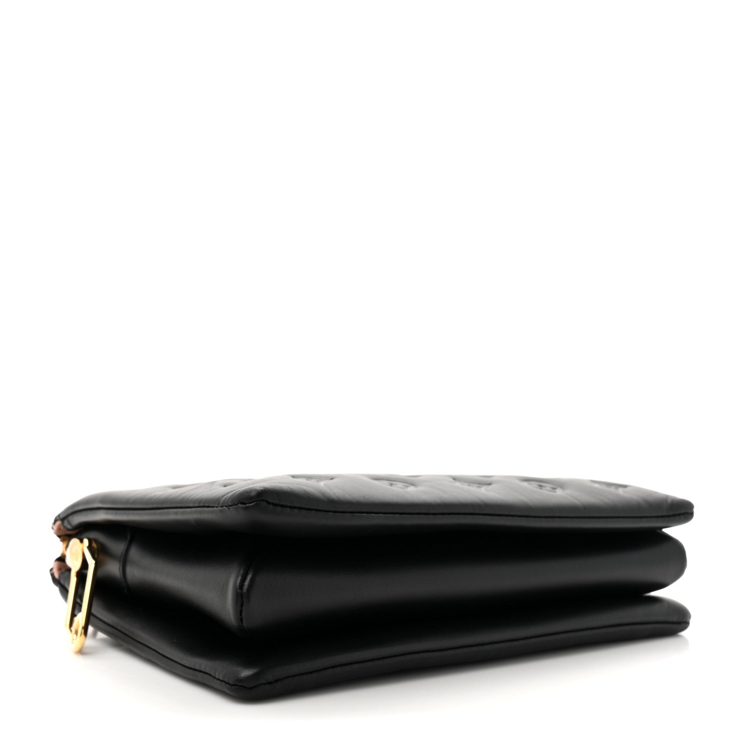 Lambskin Embossed Monogram Coussin PM Black