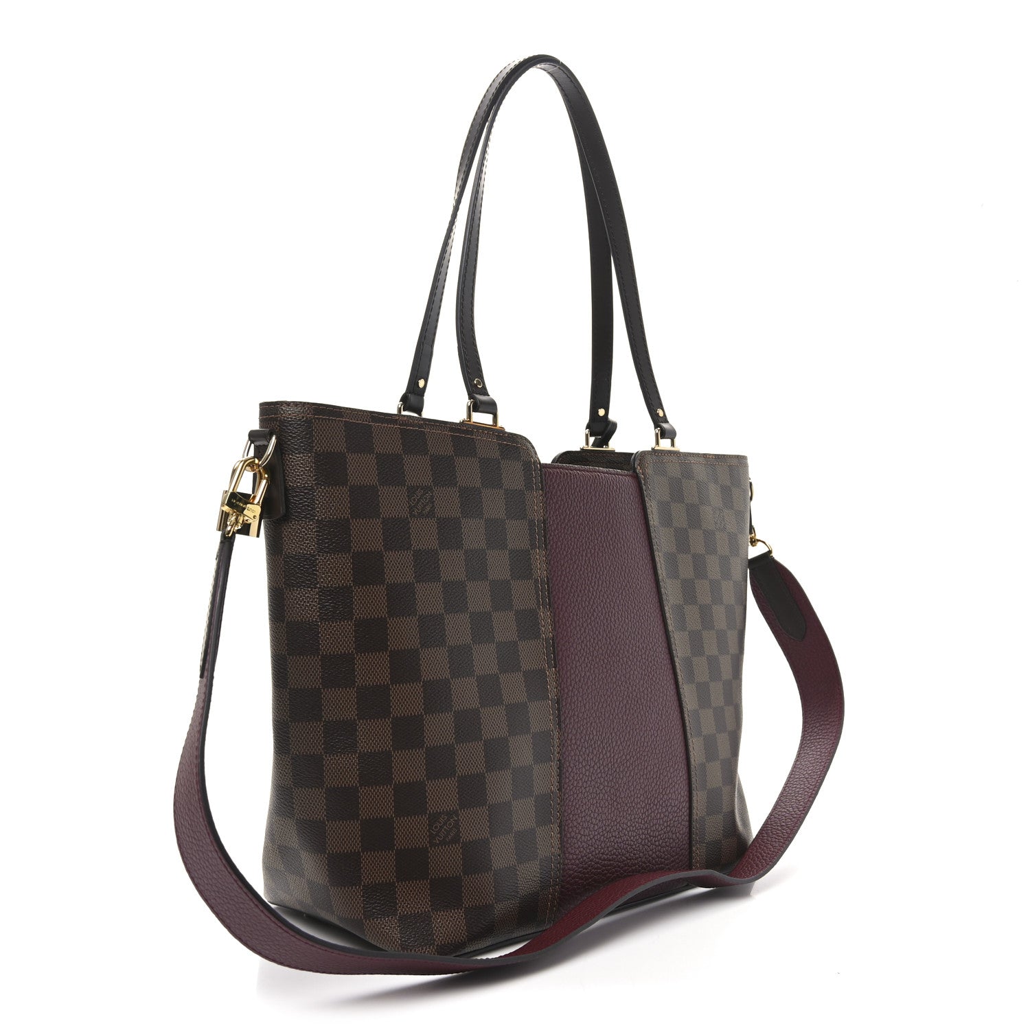 Damier Ebene Taurillon Jersey Bordeaux