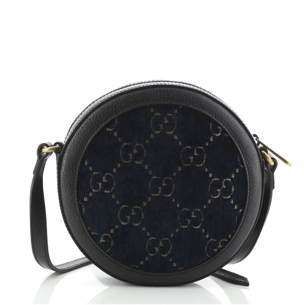 Ophidia Round Shoulder Bag GG Velvet Mini