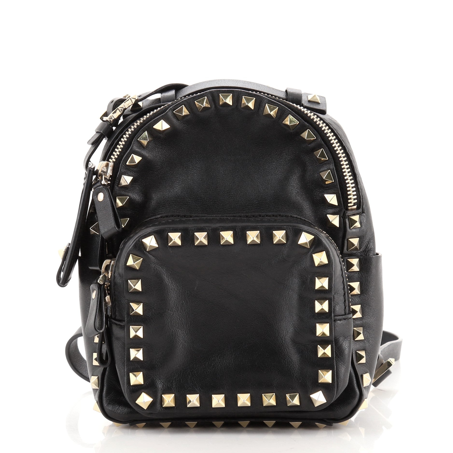 Rockstud Backpack Leather Mini