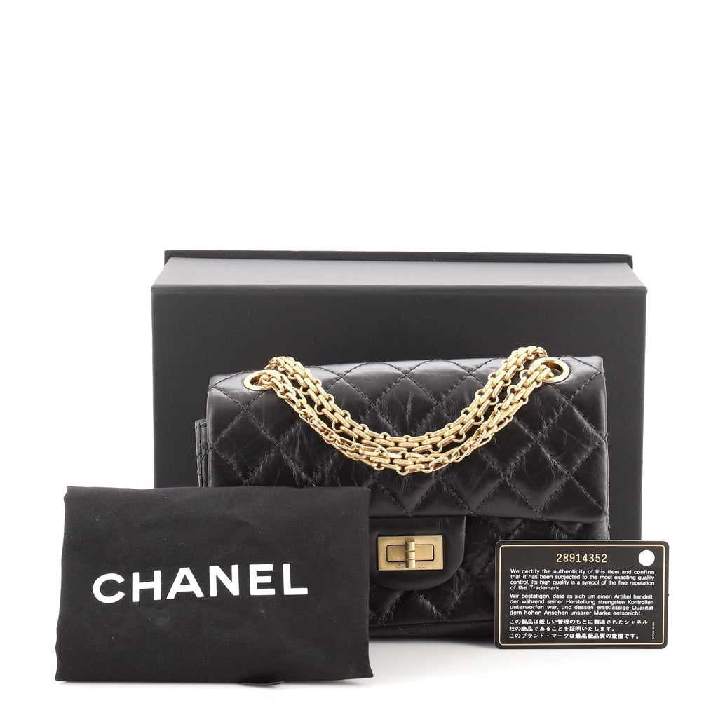 Reissue 2.55 Flap Bag Quilted Aged Calfskin Mini